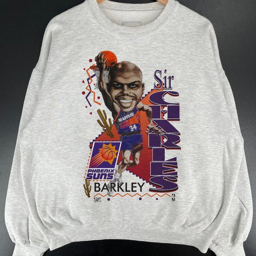 Sir Charles Barkley Phoenix Suns Caricature Graphic Crewneck Sweatshirt